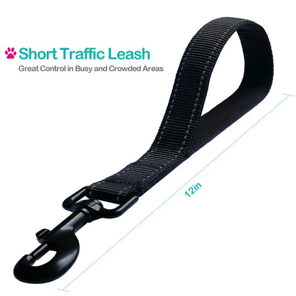 Heavy Duty Traffic Padded Handle Short Dog Leash