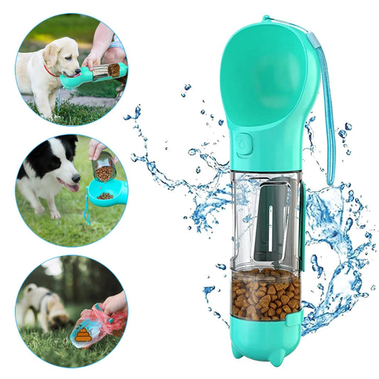 Portable Pet Water Bottle & Multi-Functional Dog Walking Kit