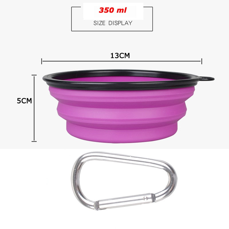 Collapsible Silicone Pet Bowl Outdoor