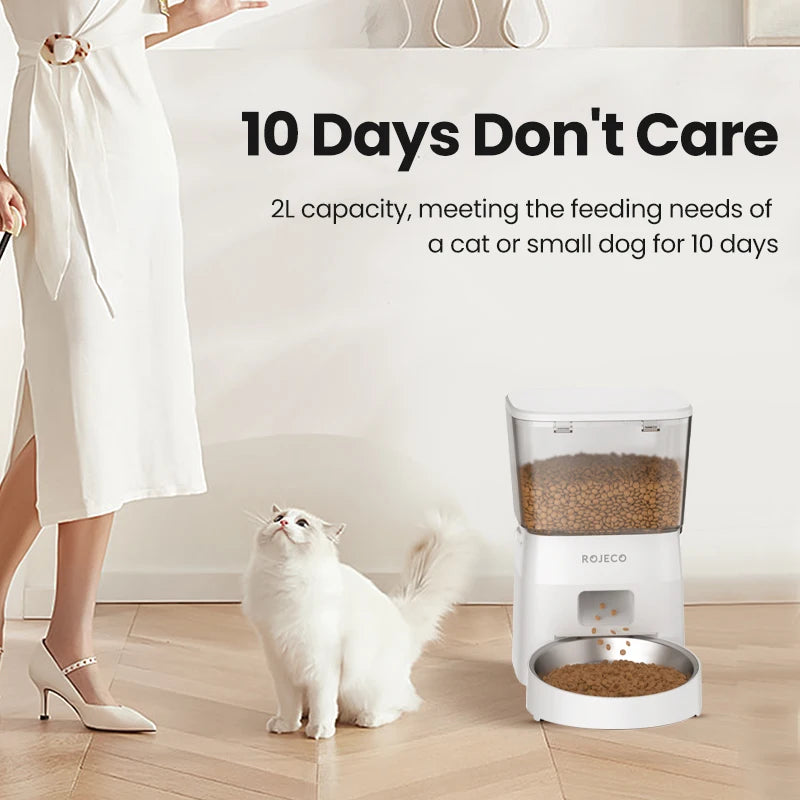 2L Automatic Pet Food Dispenser for Dry Food