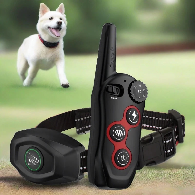 2-in-1 Pet Dog Training Collar with Automatic Anti-Bark Feature
