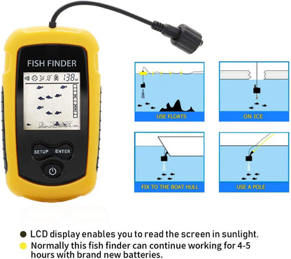 100M Portable Sonar Fish Finder