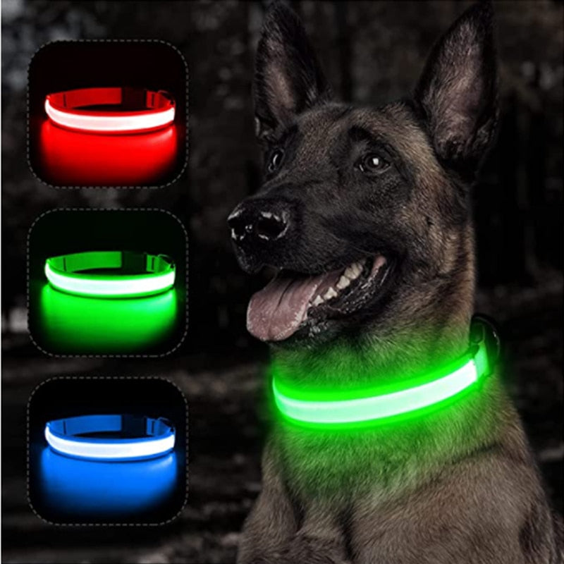 Adjustable LED Luminous Dog Collar