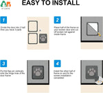 Dog Screen Door with Magnetic Self-Closing and Lockable Function