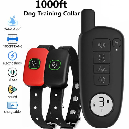 Long-Range Dog Training Collar with Waterproof Design