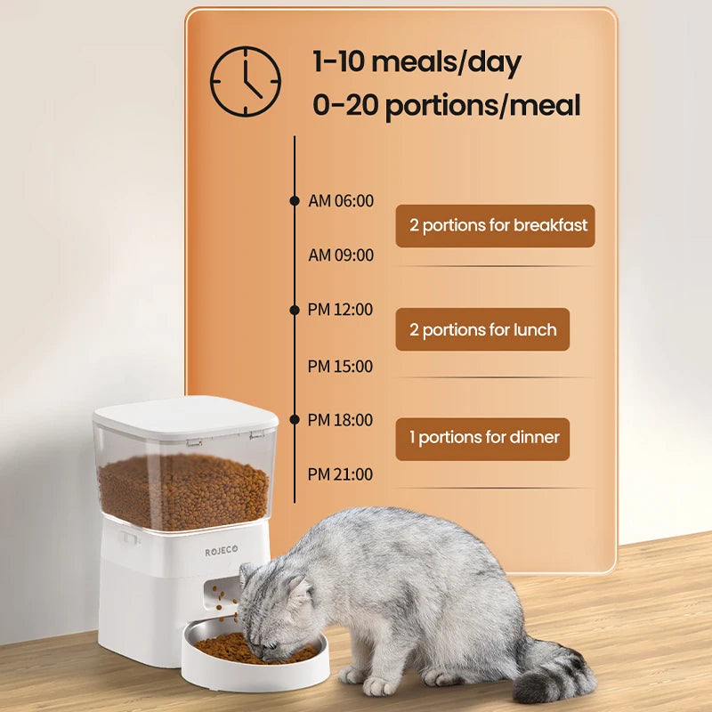 2L Automatic Pet Food Dispenser for Dry Food