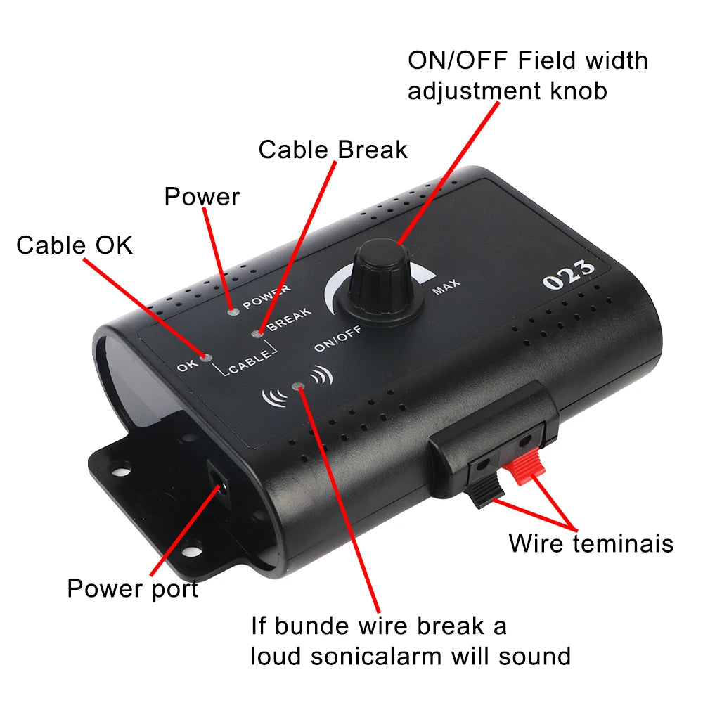 Electronic Pet Containment System with Waterproof Training Collar