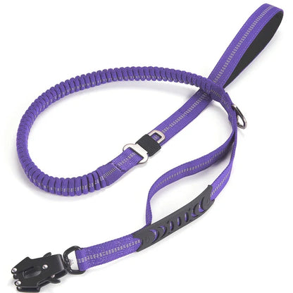 Heavy Duty Dog Leash with Elastic Bungee for Medium & Large Dogs