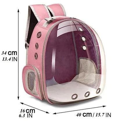 Transparent Capsule Cat Pet Carrier Backpack for Small Animals