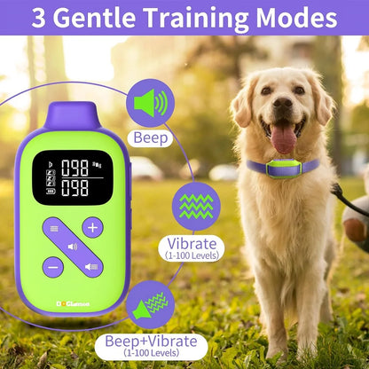 No Shock Vibrating Dog Collar with Remote