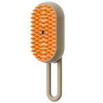 3-in-1 Pet Steam Massage Brush with handle