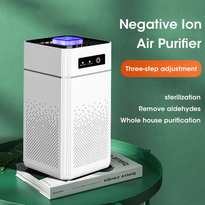 Air Purifier with Negative Ions Generator and Replaceable HEPA Filter