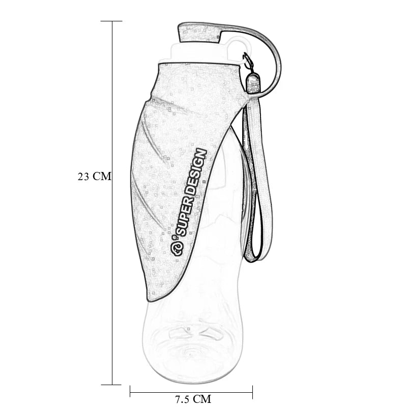 580ml Portable Pet Dog Water Bottle 