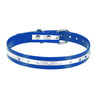 Blue  Reflective TPU Plastic Collar