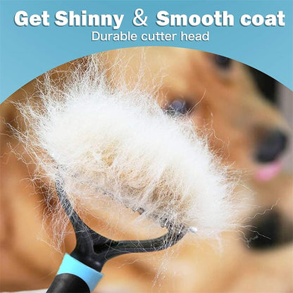 Professional 2-Sided Pet Deshedding Tool