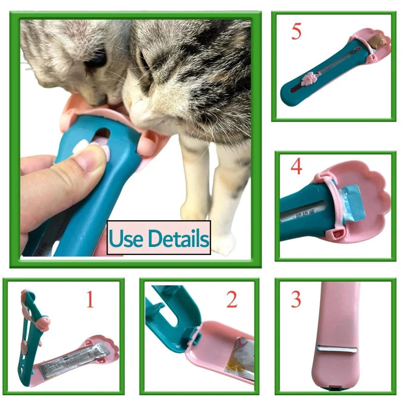 Cat Claw Pet Food Dispensing Spoon