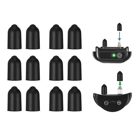 12x Replacement Conductive Silicone Caps for Dog Training Collars