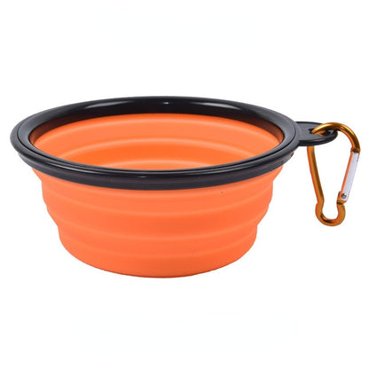 Collapsible Silicone Pet Bowl Outdoor