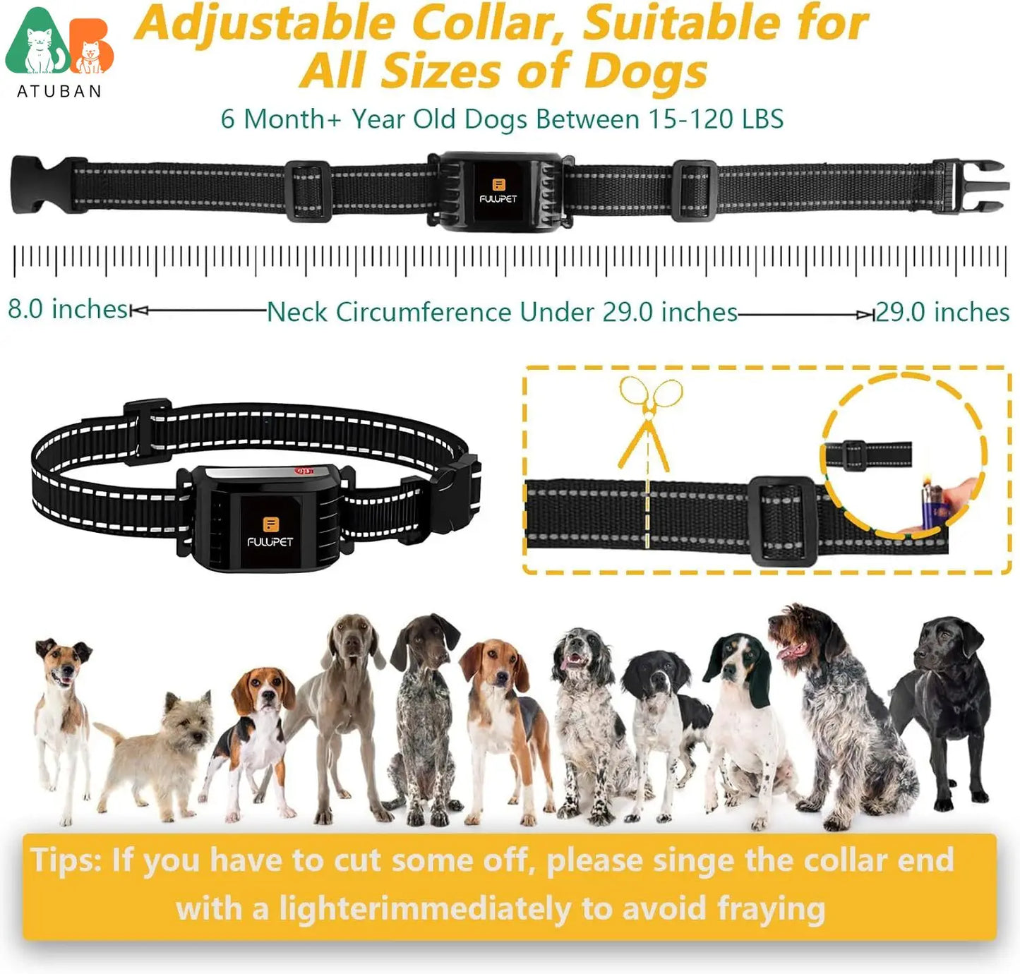 Invisible Dog Fence with 2-in-1 Electric Fence & Remote Training Collar