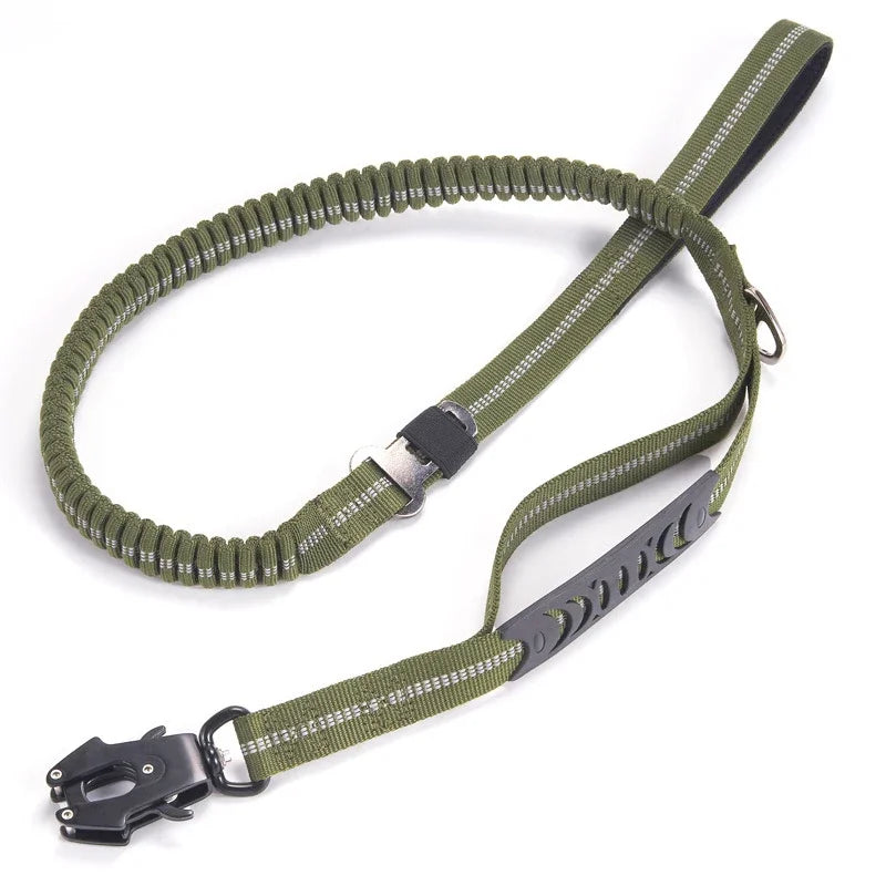 Heavy Duty Dog Leash with Elastic Bungee for Medium & Large Dogs