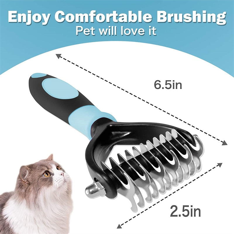 Professional 2-Sided Pet Deshedding Tool