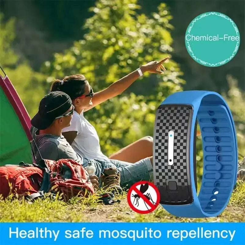 Ultrasonic Body Shaping and Wellness Wristband Fitness Tracker and Mosquito Repeller