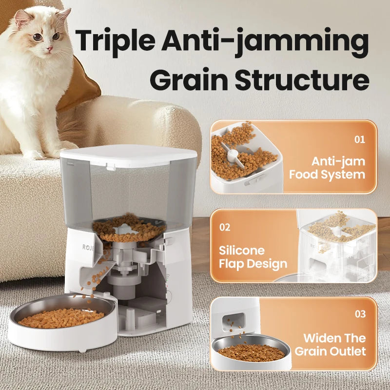 2L Automatic Pet Food Dispenser for Dry Food