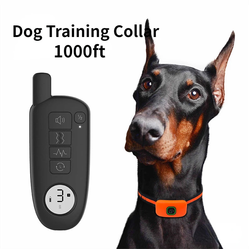 Long-Range Dog Training Collar with Waterproof Design