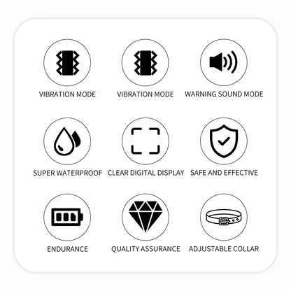 Automatic 3-Mode Ultrasonic Anti-Bark Dog Collar (with No Shock)