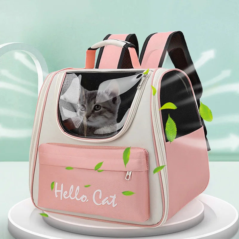 Breathable Portable Pet Carrier Bag with Transparent window