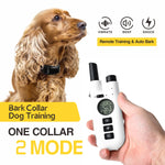 2-in-1 Dog Training and Anti-Bark Collar (Automatic and Manual Modes)