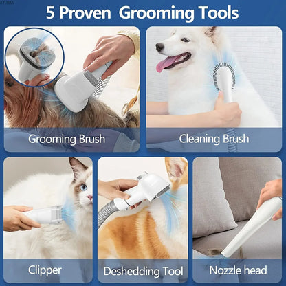 Pet Grooming Vacuum & Dog Grooming Kit