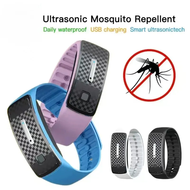 Ultrasonic Body Shaping and Wellness Wristband Fitness Tracker and Mosquito Repeller