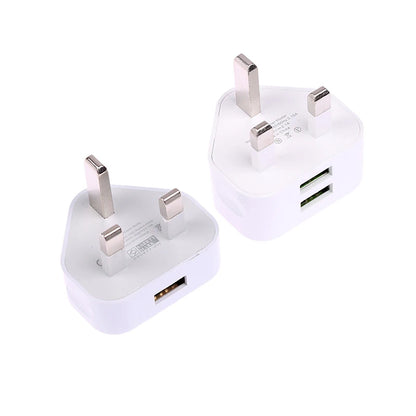 UK 3-Pin Plug to Type-B USB Charger for Dog Training Devices