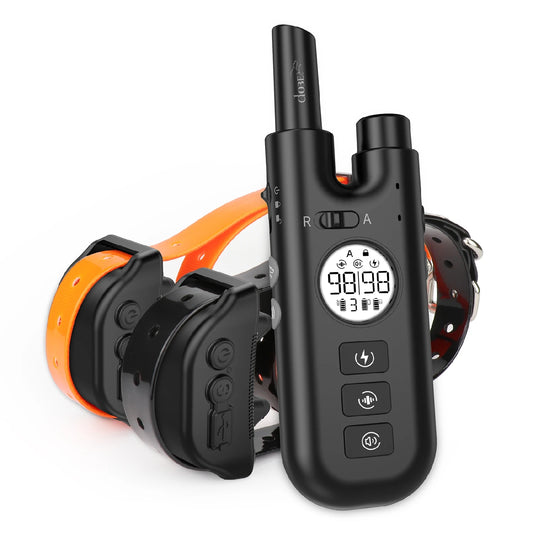 2-in-1 Automatic and Manual Remote-Controlled Dog Training and Bark Collar (800 meters)