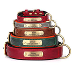 Personalised Dog Collar with PU Leather