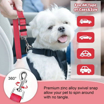 Reflective Elastic Safety Car Seat Belt Dog Leash