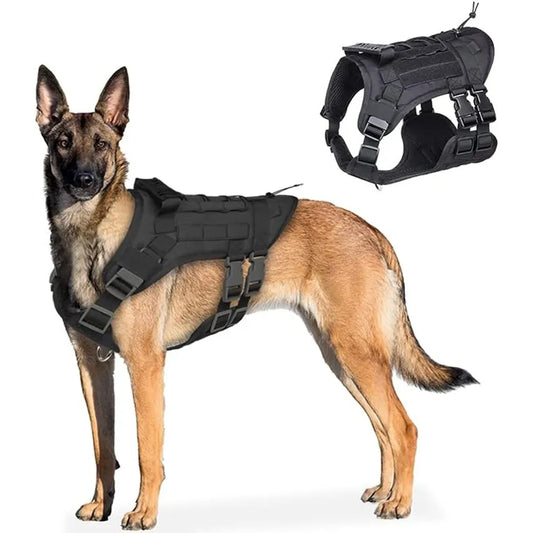 Adjustable Tactical Dog Harness for Medium and Large Dogs