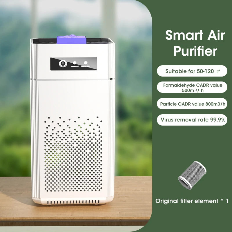 Air Purifier with Negative Ions Generator and Replaceable HEPA Filter