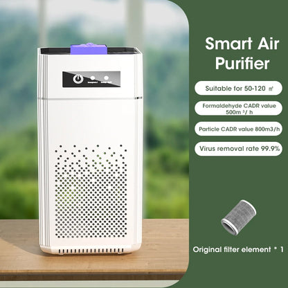 Air Purifier with Negative Ions Generator and Replaceable HEPA Filter