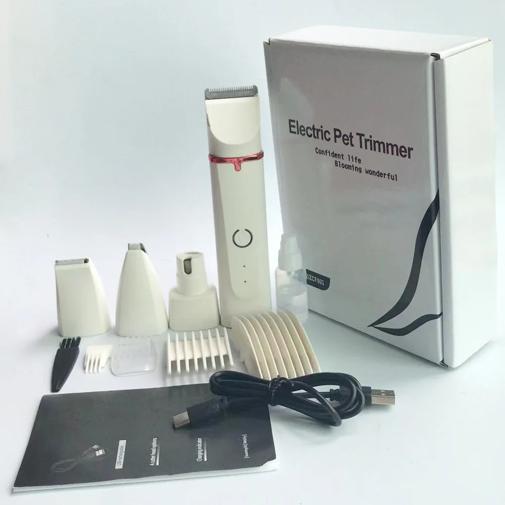 4-in-1 Electric Pet Grooming Kit - Clippers