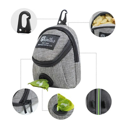 Portable Dog Training Treat Bag and Poop Bag Dispenser