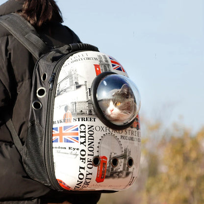 Breathable Space-Inspired Pet Backpack