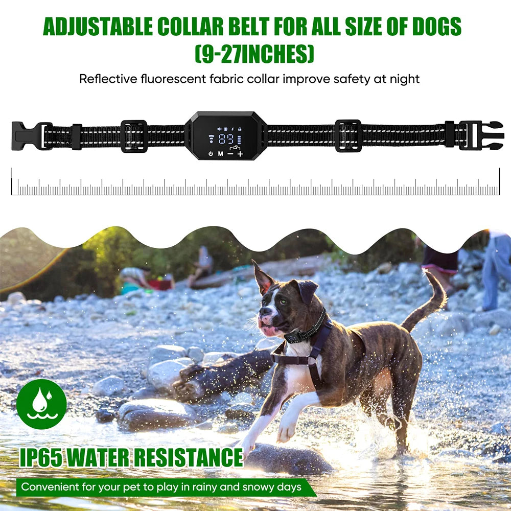 GPS Wireless Dog Fence with Adjustable Warning Strength and Rechargeable Pet Containment System