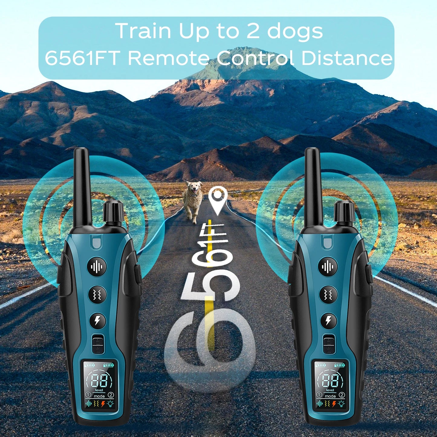 Advanced Dog Training Collar with Flashlight and Triple Training Modes