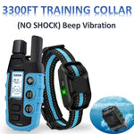 Rechargeable No-Shock Anti-Bark and Waterproof Dog Training Collar with Beep and Vibration Modes