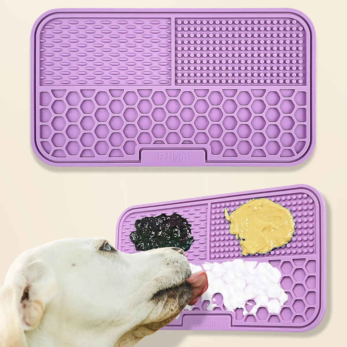 Pet Feeding Mat: Slow Eating Silicone Mat for Cats and Dogs