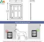 Dog Door for Sliding Door, Lockable Dog Screen Door with Magnetic Closure