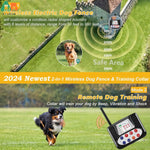 Invisible Dog Fence with 2-in-1 Electric Fence & Remote Training Collar