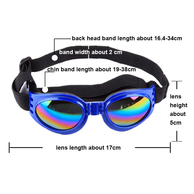 Foldable Pet Dog Glasses for UV Protection